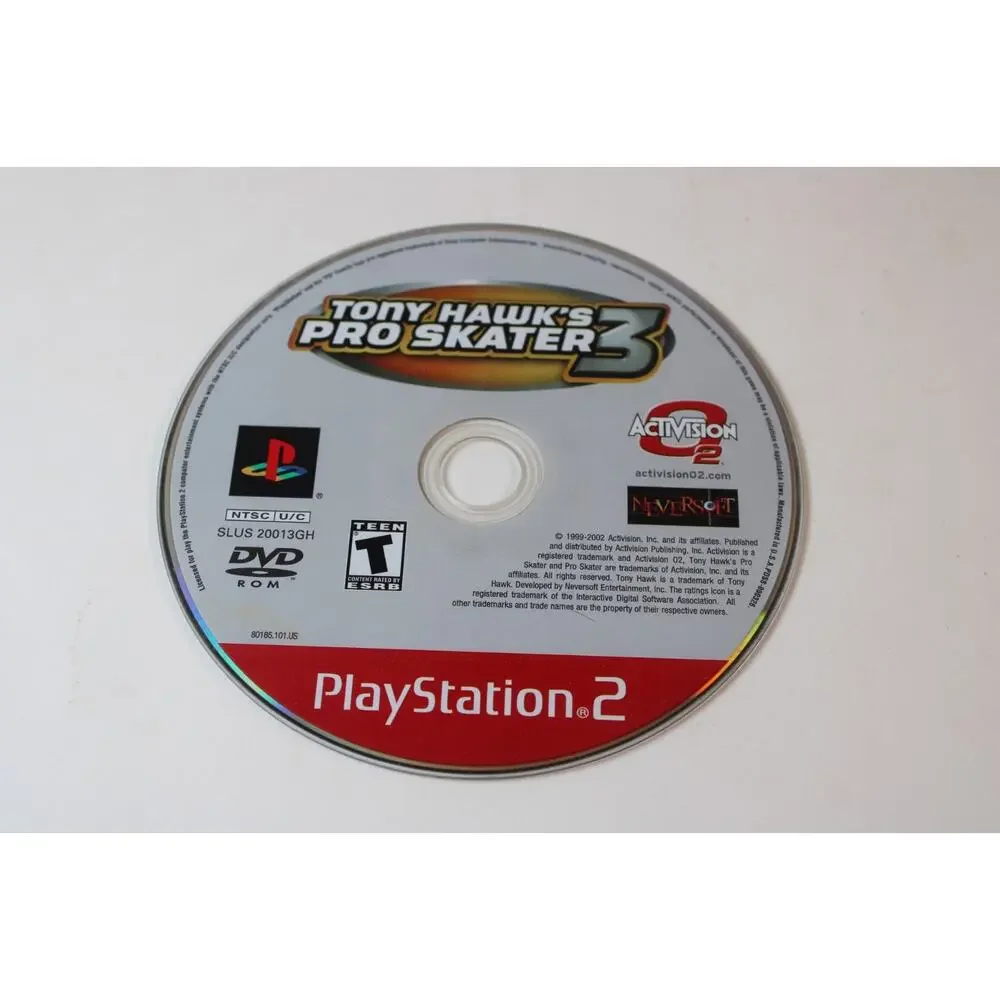 Tony Hawk's Pro Skater 3 (Sony PlayStation 2, 2002, PS2) Game Disc Only, Tested